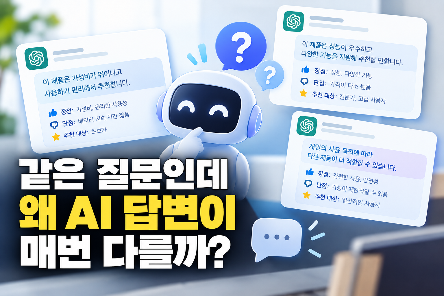 Why Does AI Give a Different Answer to the Same Question?