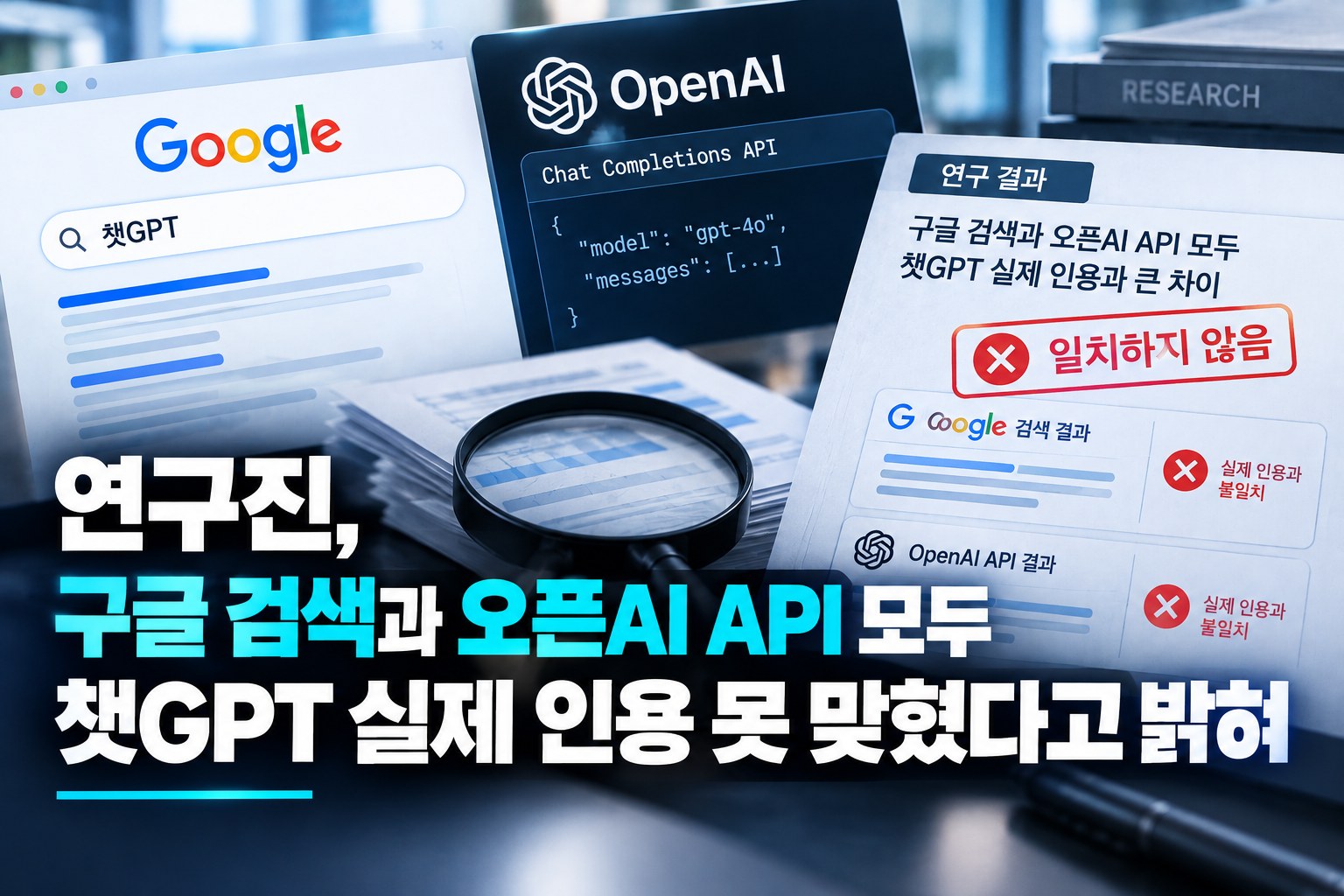 Study: Google and OpenAI API Miss Most ChatGPT Citations
