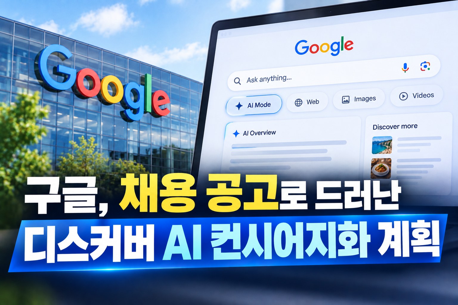 구글, 채용 공고로 드러난 디스커버 AI 컨시어지화 계획